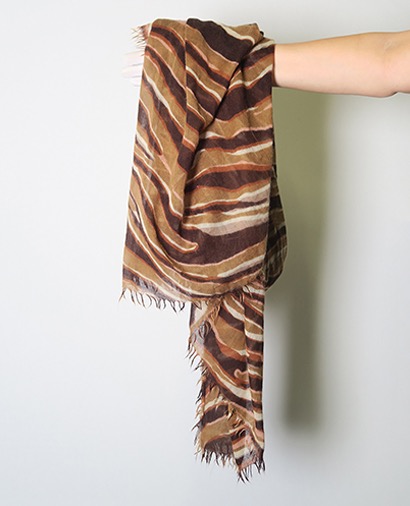 Louis Vuitton Tiger Print Scarf, front view