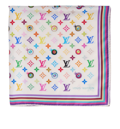 Louis Vuitton X Takashi Murakami Eye Love Scarf, front view