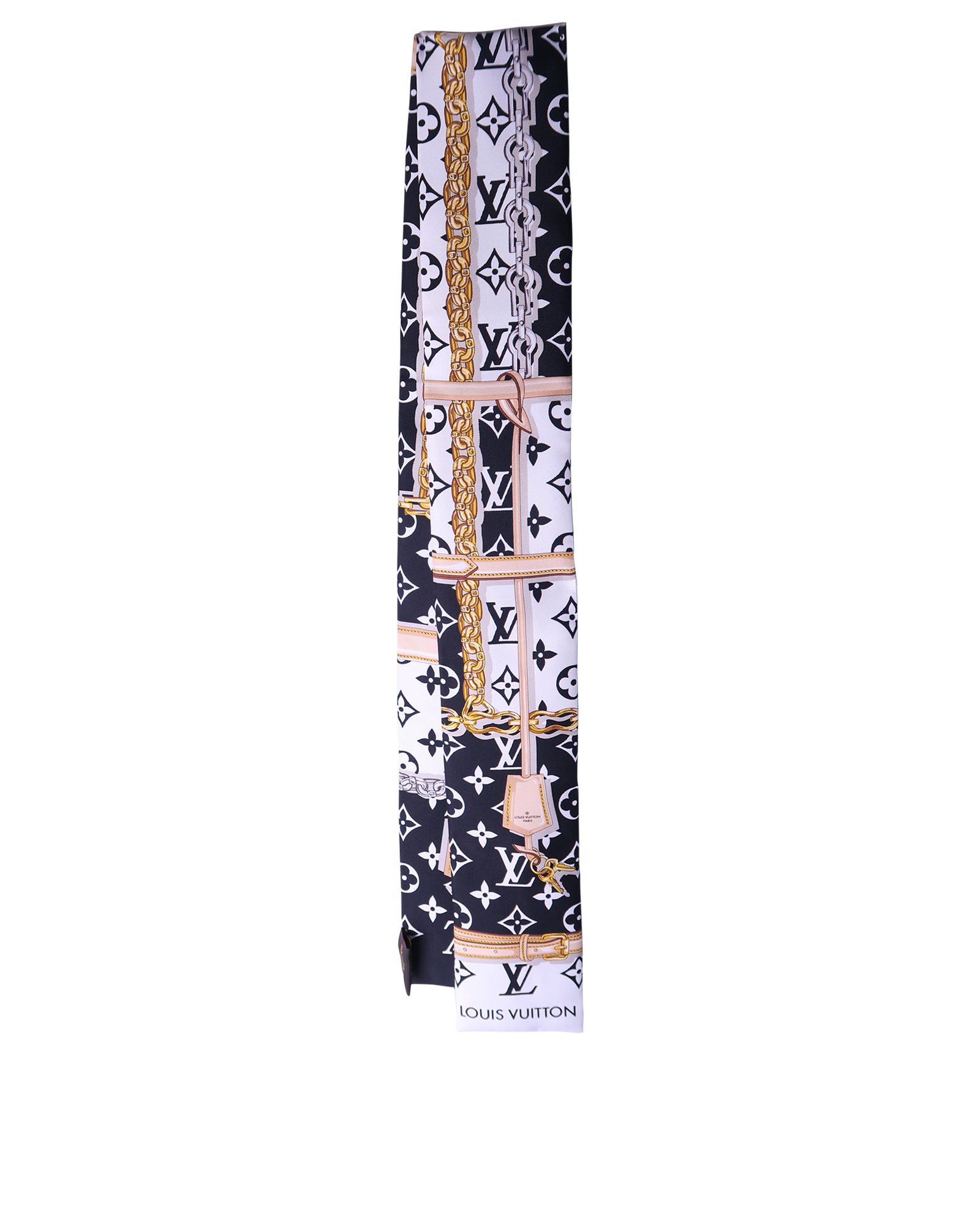 Louis Vuitton Confidential Silk Bandeau Silk Scarf - White Scarves