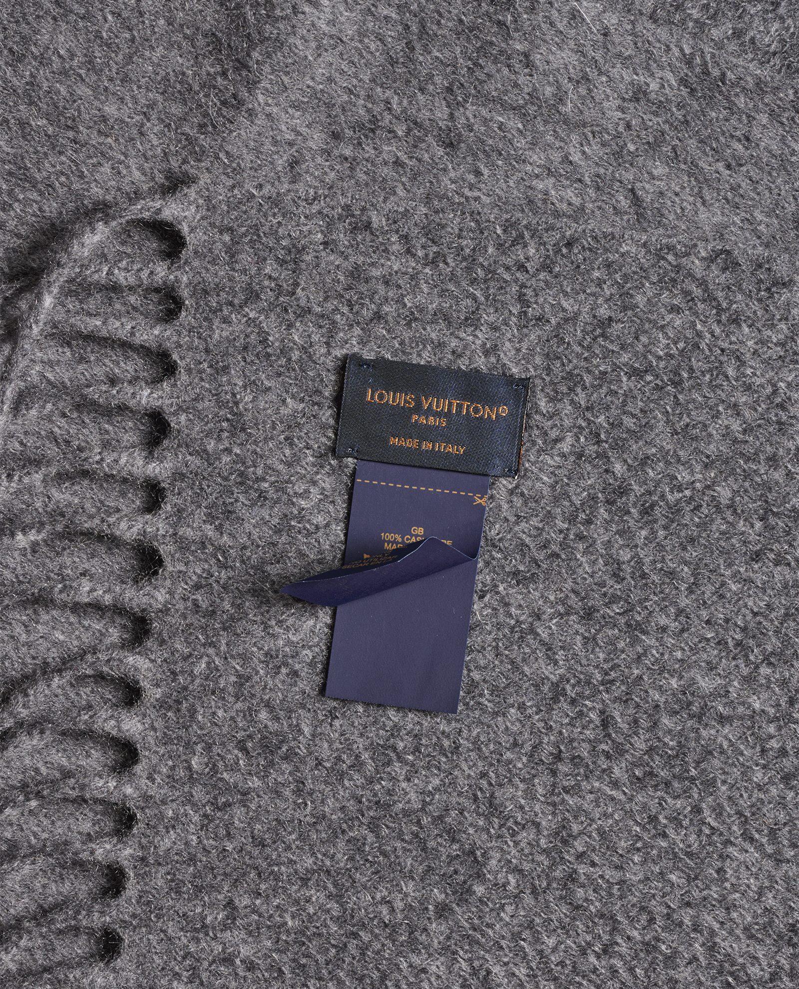 Louis Vuitton Jhelum Scarf, &pound;290, Accessories, Grey, Cashmere, Other view