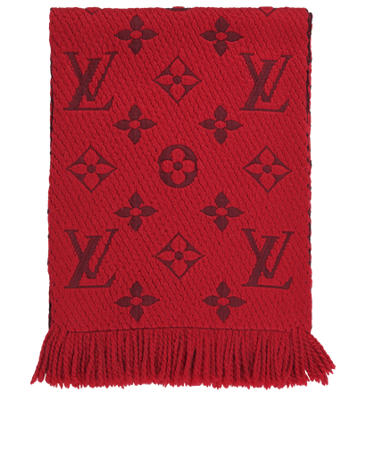 Louis Vuitton Logomania Scarf, &pound;295, Accessories, Red, Silk/Wool, Front view