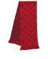 Louis Vuitton Logomania Scarf, &pound;295, Accessories, Red, Silk/Wool, Back view