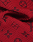 Louis Vuitton Logomania Scarf, &pound;295, Accessories, Red, Silk/Wool, Other view