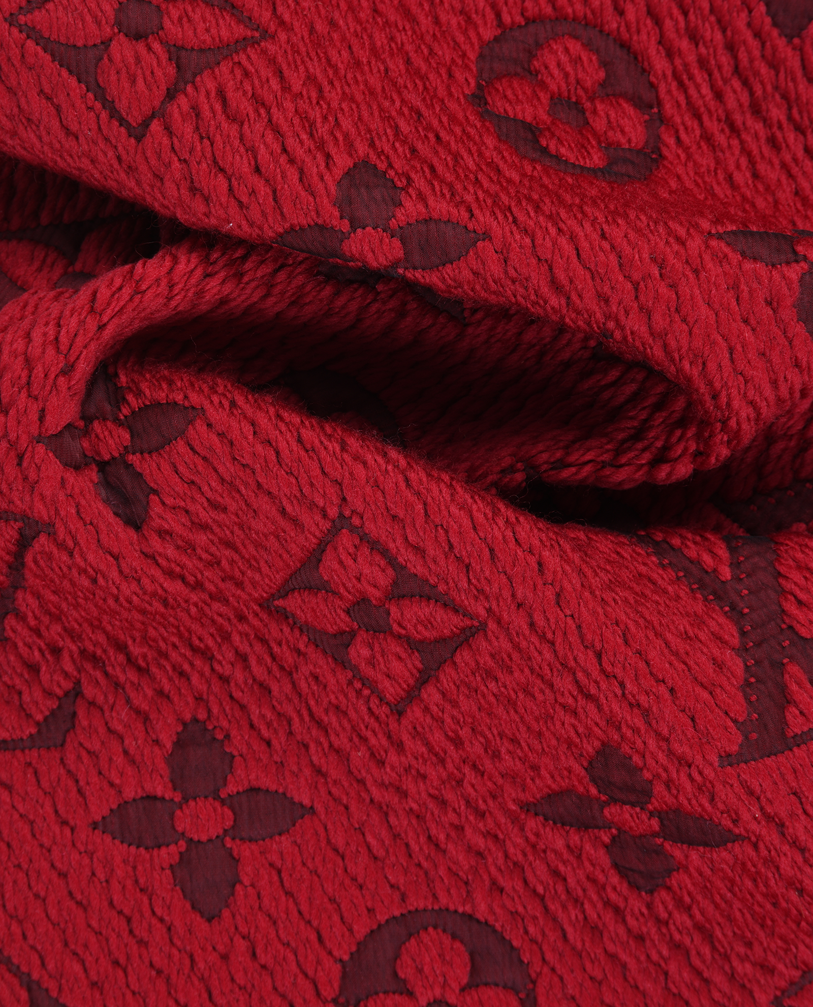Louis Vuitton Logomania Scarf, &pound;295, Accessories, Red, Silk/Wool, Other view