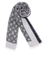 Louis Vuitton Monogram Shawl, &pound;260, Accessories, Black/Grey, Silk/Wool, Other view