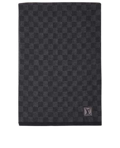 Louis Vuitton Damier Graphite Scarf, front view