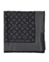 Louis Vuitton Monogram Shine Shawl, &pound;350, Accessories, Black/Silver, Silk/Viscose, Front view