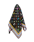 Louis Vuitton Black Multi Mono Scarf, front view