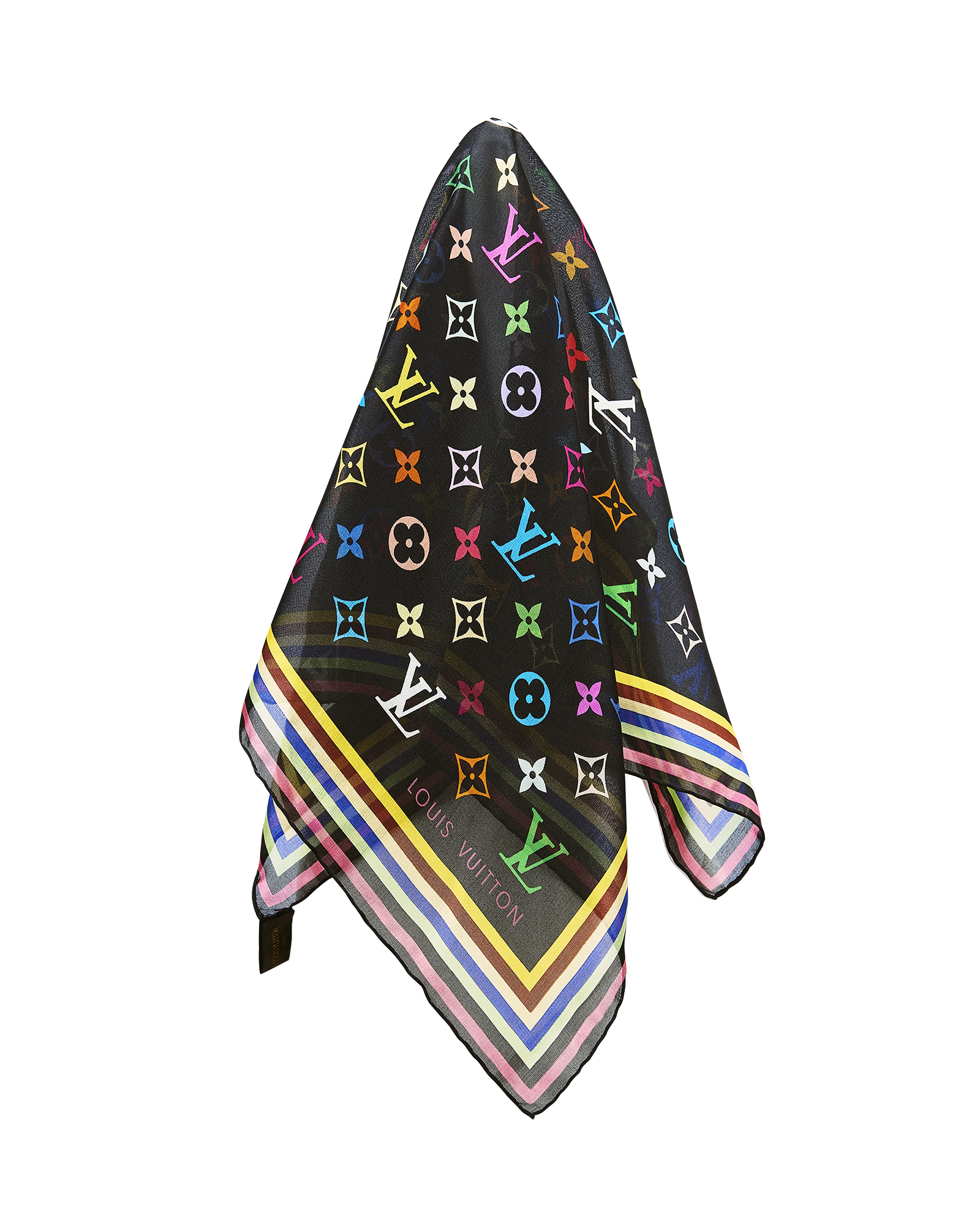 louis vuitton scarf multicolor