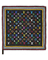 Louis Vuitton Black Multi Mono Scarf, other view