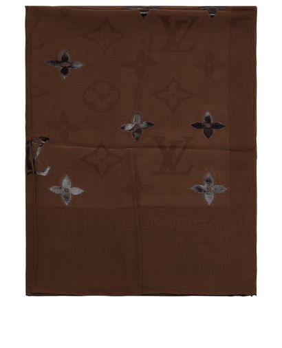 Louis Vuitton O/S Monogram Scarf, front view