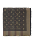 Louis Vuitton Monogram Shine Shawl, &pound;280, Accessories, Black, Silk, Front view