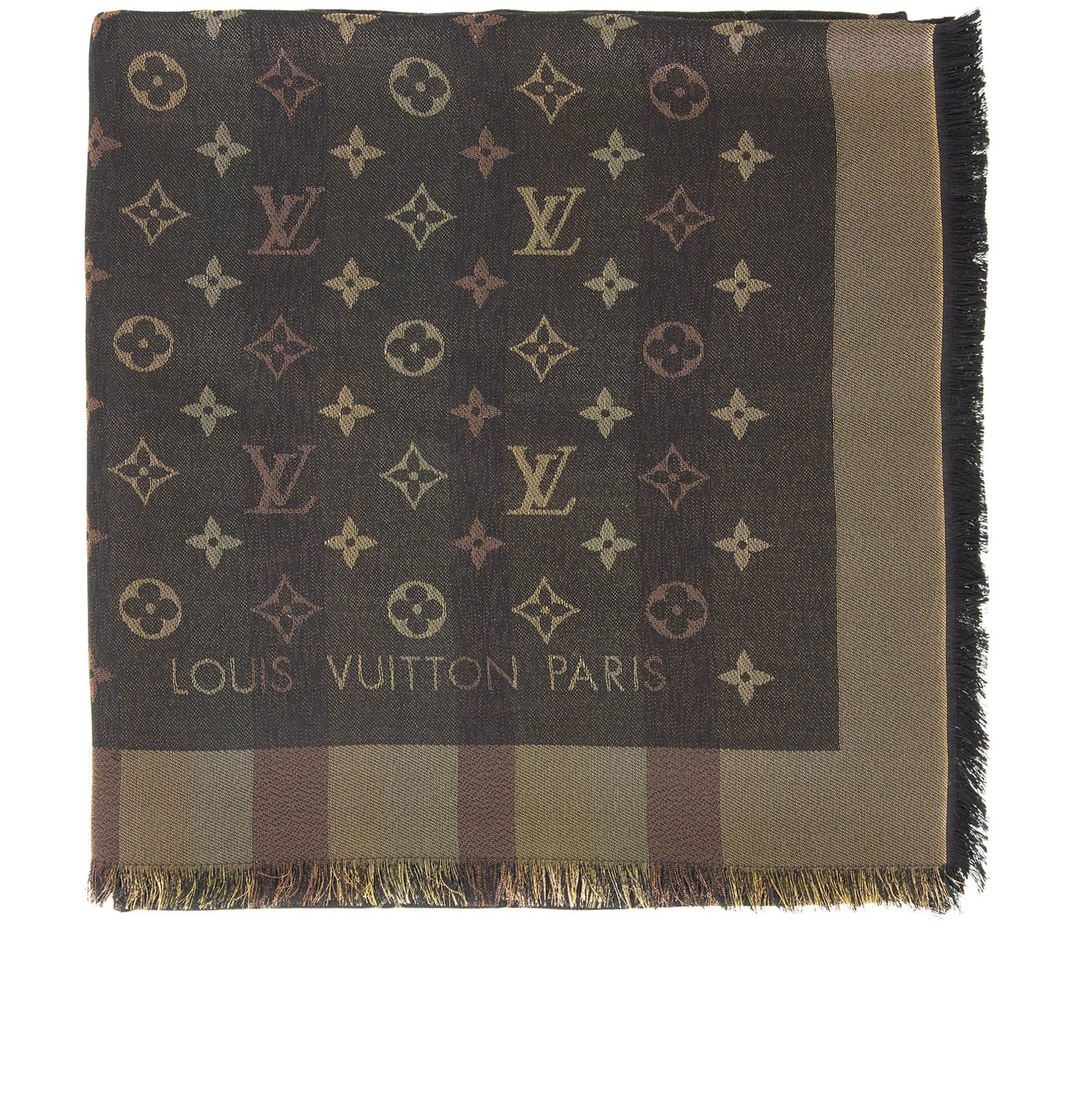 monogram shine shawl