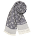 Louis Vuitton Monogram Shine Shawl  Scarf, &pound;250, Accessories, Blue/Silver, Silk/Wool, Other view