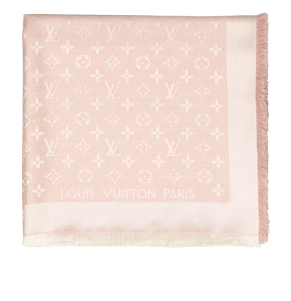 Louis Vuitton Monogram Shine Shawl, &pound;350, Accessories, Pink, Silk/Wool, Front view