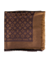 Louis Vuitton Monogram Shawl, &pound;375, Accessories, Brown/Gold, Silk, Front view