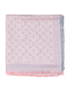 Louis Vuitton Monogram Shawl, &pound;295, Accessories, Blue/Pink, Silk/Wool, Front view