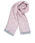 Louis Vuitton Monogram Shawl, &pound;295, Accessories, Blue/Pink, Silk/Wool, Other view
