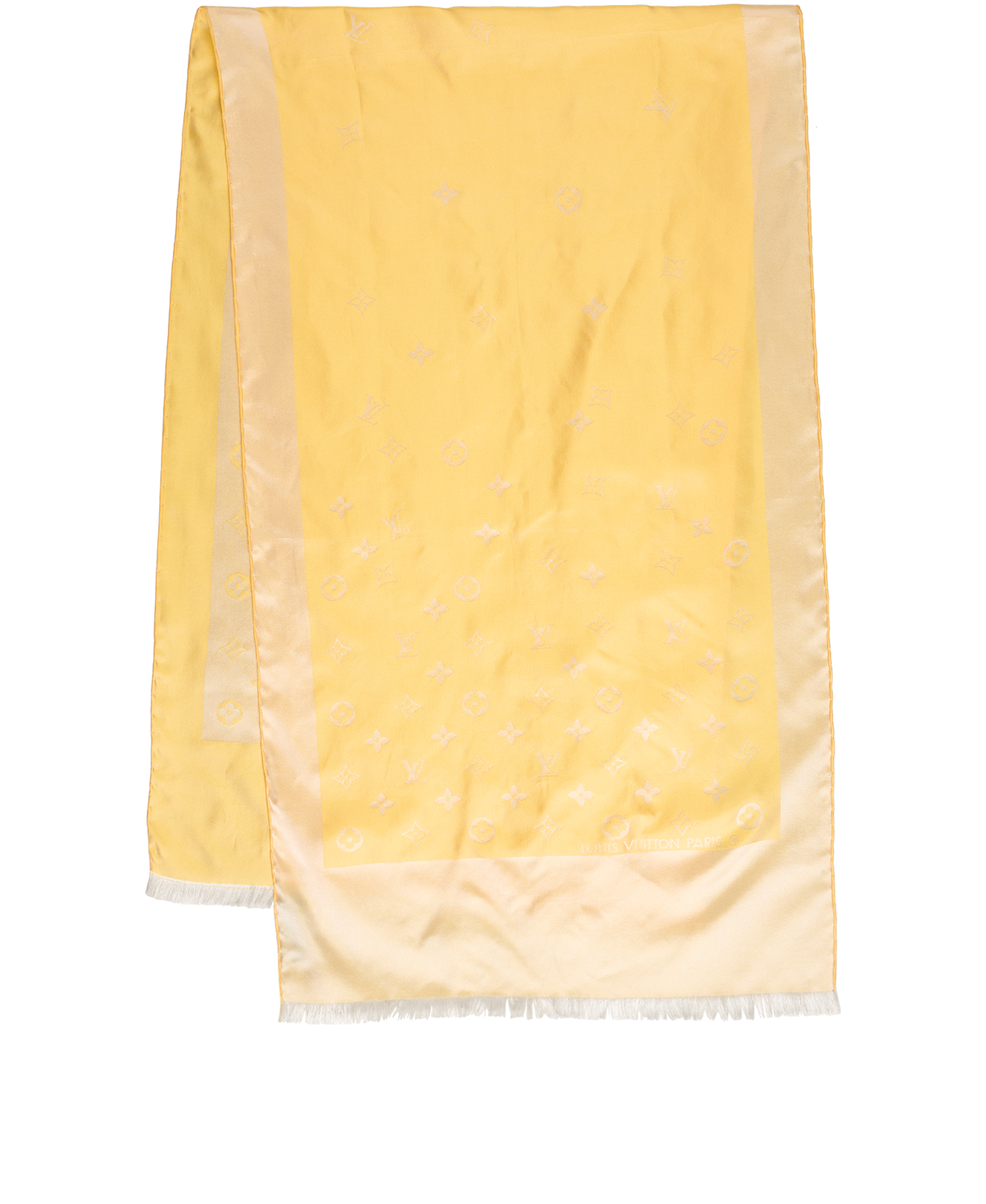 Louis Vuitton Scarf, &pound;195, Accessories, Yellow, Silk, Back view