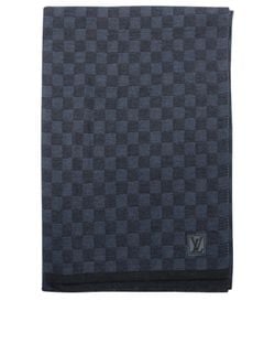 Louis Vuitton M70517 Damier Escential Petit Wool Scarf Gray Used from Japan