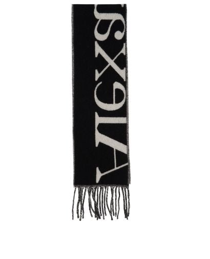 Alexander McQueen Giant Logo Scarf, &pound;170, Front view