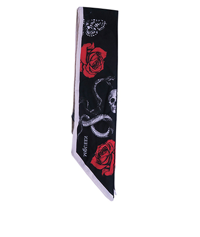 Alexander McQueen Snake and Roses Scarf, front view