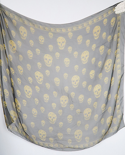 Skull Print Scarf, front view