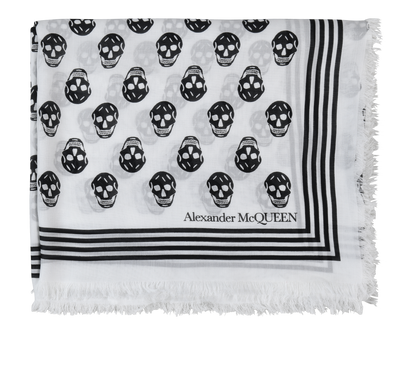 Alexander McQueen Biker Skull Scarf, front view