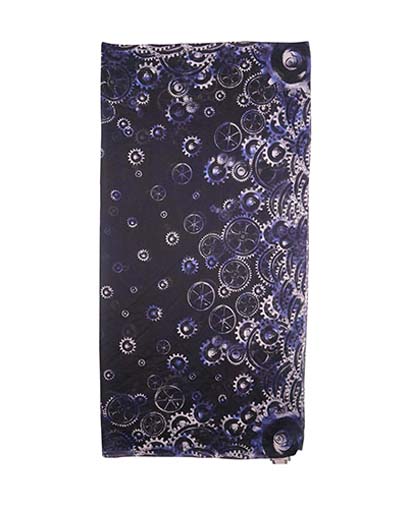 Alexander McQueen Cogs and Wheels Scarf, other view