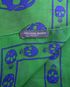 Alexander McQueen Skull scarf, £95, Accessories, Blue/Green, Silk, Other view