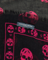 Alexander McQueen Skull Print Scarf, &pound;90, Accessories, Black/Pink, Cashmere/Modal, Other view