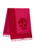 Alexander McQueen Skull Scarf, £195, Accessories, Pink/Red, Wool, Back view