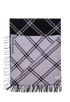 Alexander McQueen Fringed Check Blanket, back view