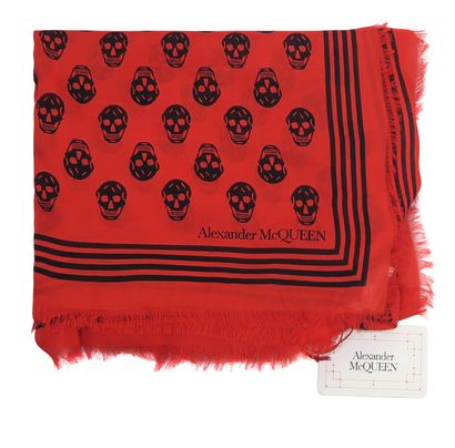 Alexander McQueen Skull Scarf, front view