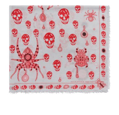 Alexander McQueen Skull Scarf, front view
