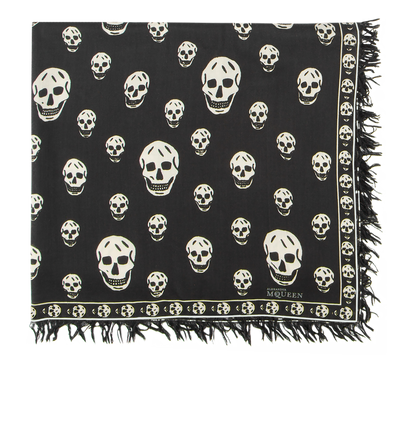 Alexander McQueen Skull Print Scarf, front view