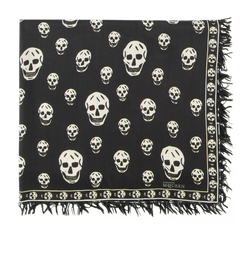 小物 Alexander McQueen skull scarf archive Pre-loved Alexander McQueen Skull Print Scarf - £60