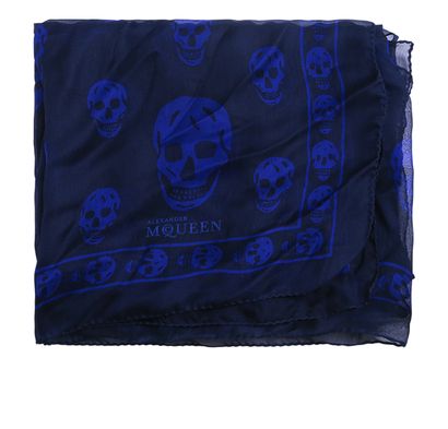 McQueen Skull Scarf, front view
