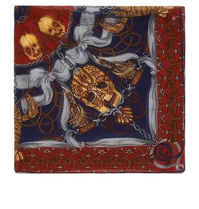 Alexander McQueen Print skull scarf, front view