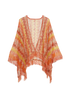 Missoni Zig Zag Cover-Up Shawl, &pound;220, Accessories, Orange/Pink/Yellow, Viscose, Front view