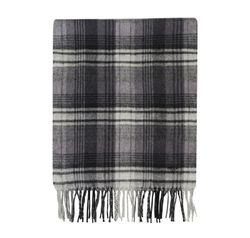Mulberry Check Scarf,Cashmere/Wool,Brown,3*
