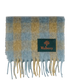 Mulberry Check Fringed Scarf, front view