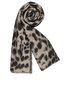 Mulberry Animal Print Scarf, &pound;120, Accessories, Grey, Cashmere/Wool, Other view