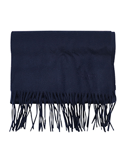 Mulberry Classic Scarf, Cashmere, Navy, 3546310, 3* (10)