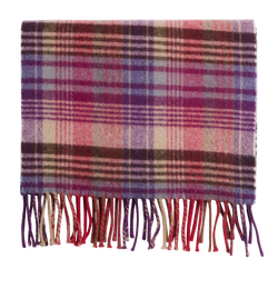Mulberry Plaid Scarf, Lambwool, Purple/Brown, MIS, 3*
