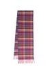Mulberry Plaid Scarf, back view