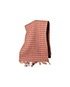 Mulberry Dog Tooth Scarf, £60, Accessories, Cream/Orange, Front view