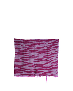 Mulberry Stripe Scarf,Purple,Wool/Cashmere,VS2479, 2