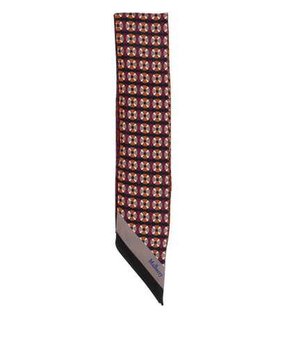 Mulberry Twilly, &pound;50, Accessories, Burgundy, Polyester (Polymer), Front view