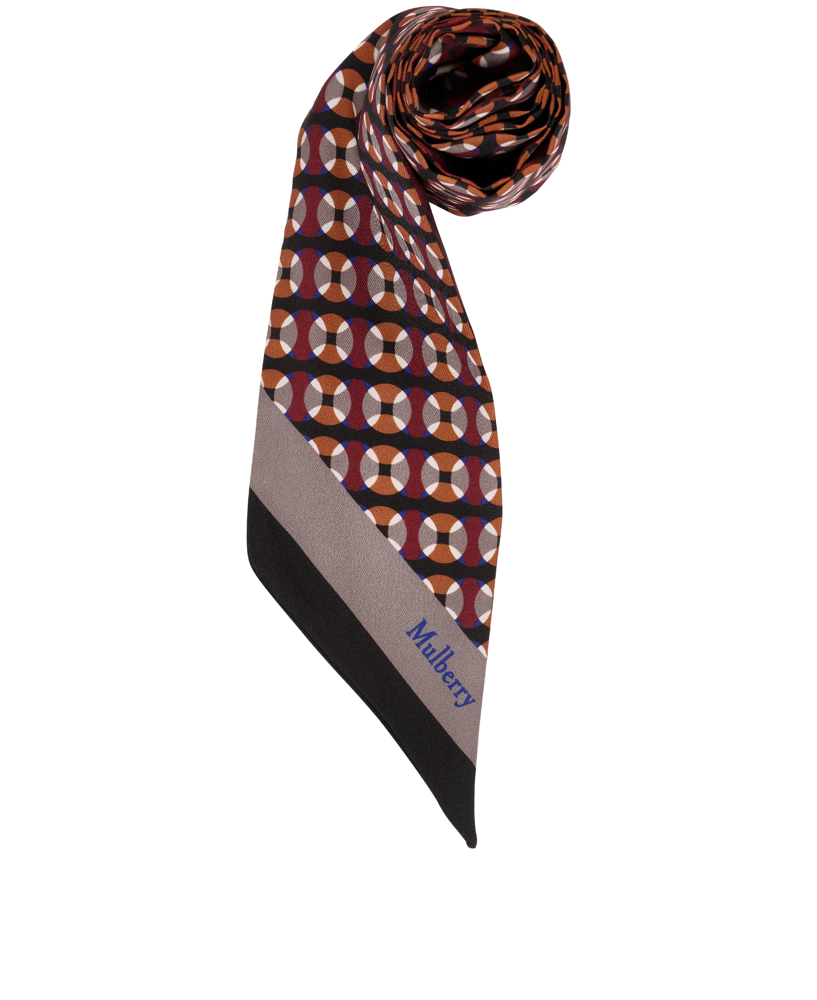 Mulberry Twilly, &pound;50, Accessories, Burgundy, Polyester (Polymer), Other view